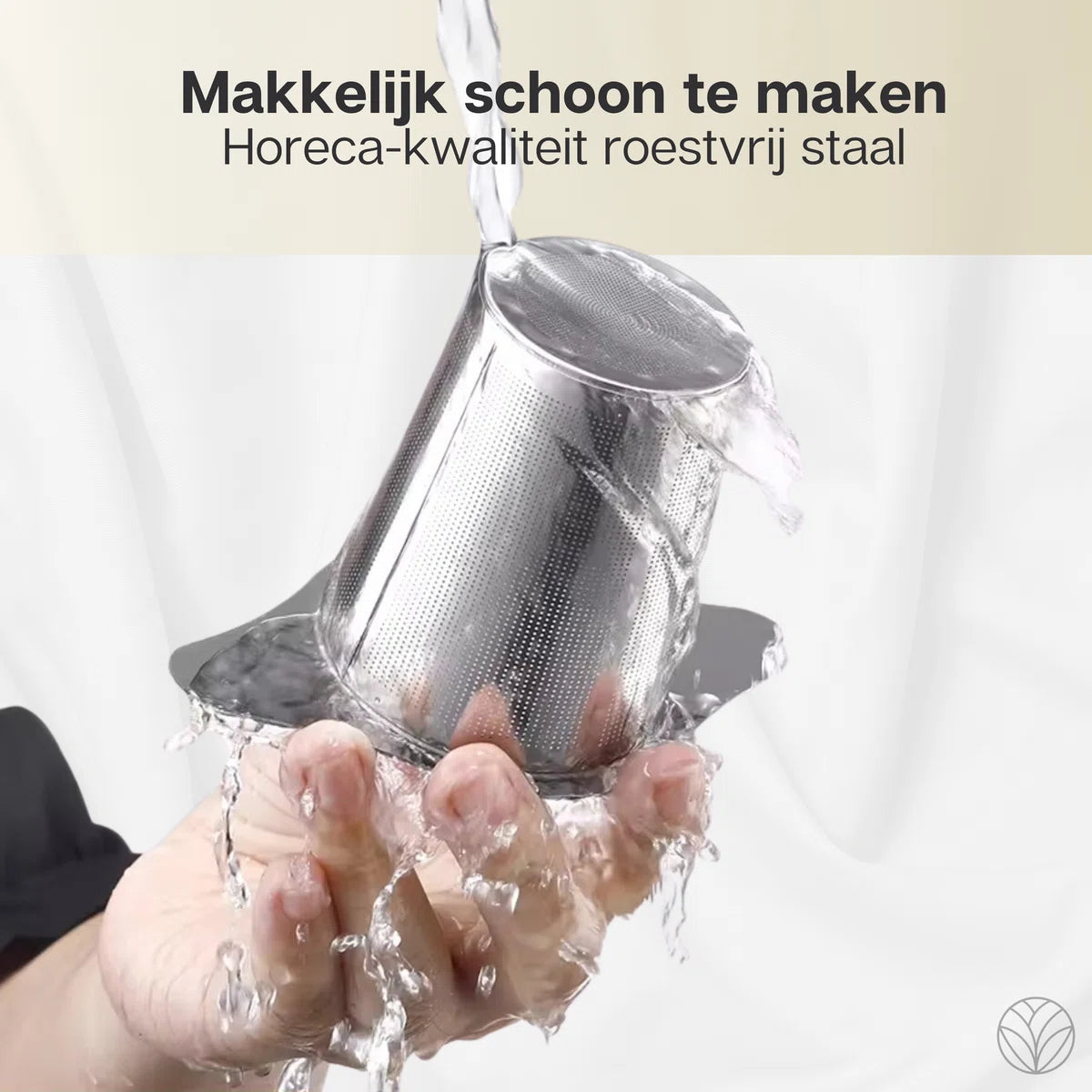 Theezeef RVS Theefilter Met Handvat En Lekplaatje